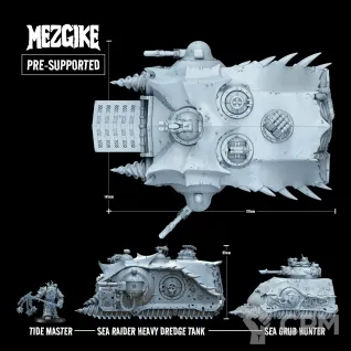 Описание картинки Sea raider heavy dredge tank от Age of Printmar по цене 3 818руб | Свободный Рынок Миниатюр - СРМ