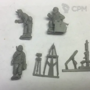 Описание картинки Fallschirmjäger (Winter) MMG Team от  по цене 660руб | Свободный Рынок Миниатюр - СРМ