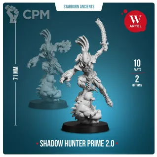 Описание картинки Миниатюра Shadow Hunter Prime 2.0 от Артель W по цене 1 850руб | Свободный Рынок Миниатюр - СРМ