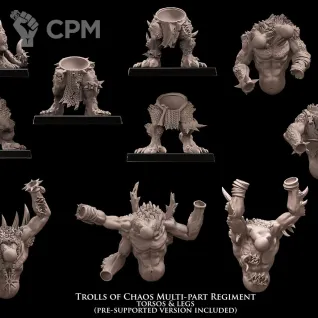 Описание картинки Trolls of Chaos multi-part regiment от Бруталити по цене 1 700руб | Свободный Рынок Миниатюр - СРМ