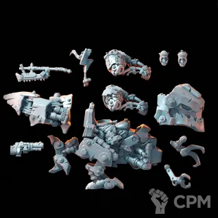 Описание картинки Орко-раптер от Mind Mash print  по цене 1 590руб | Свободный Рынок Миниатюр - СРМ