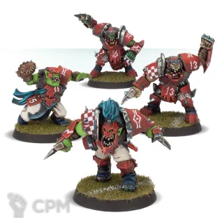 Описание картинки Blood Bowl Orc Team Booster от Mechanikus Forge по цене 1 400руб | Свободный Рынок Миниатюр - СРМ