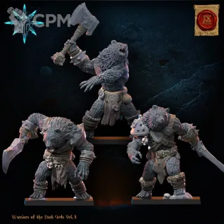 Описание картинки Werebears Unit от PocketSized Prints по цене 850руб | Свободный Рынок Миниатюр - СРМ