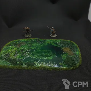 Описание картинки Болото примерно 20*13см, модельные материалы + эбокситка, ещё готовый террейн в моих лотах от V130177@mail.ru по цене 1 000руб | Свободный Рынок Миниатюр - СРМ
