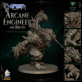 Описание картинки Arcane Engineer On Brute от Manufactorum76 по цене 750руб | Свободный Рынок Миниатюр - СРМ