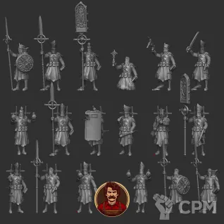 Описание картинки TRENCH CRUSADE - PRINCIPALITY OF NEW ANTIOCH - TRENCH CLERIC SET (18 POSES) от Manufactorum76 по цене 2 550руб | Свободный Рынок Миниатюр - СРМ