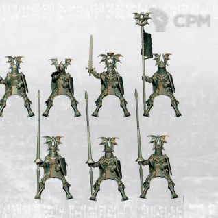 Описание картинки Black Grail Order - Complete Regiment от Manufactorum76 по цене 4 050руб | Свободный Рынок Миниатюр - СРМ