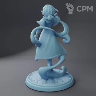 Описание картинки Astrid the Drow Sorcerer ( Female Elf Sorcerer / Wizard / Mage / Spelljammer Astral Elf ) от PocketSized Prints по цене 250руб | Свободный Рынок Миниатюр - СРМ