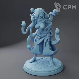 Описание картинки Aiya the Baeholder ( Female Shapeshifter Sorcerer / Beholder Visage / Monk Aberration ) от PocketSized Prints по цене 250руб | Свободный Рынок Миниатюр - СРМ