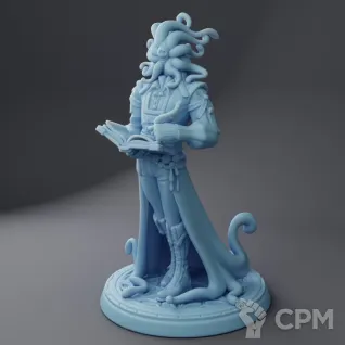 Описание картинки Nyarlath the Observer ( Male Aberration Warlock / Cultist Noble / Eldritch Horror / Cthulh от PocketSized Prints по цене 250руб | Свободный Рынок Миниатюр - СРМ