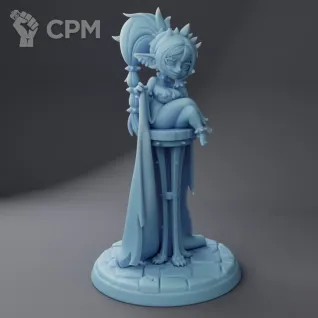 Описание картинки Maeve the Gothblin Queen ( Female Goblin Queen / Noble / NPC ) от PocketSized Prints по цене 200руб | Свободный Рынок Миниатюр - СРМ