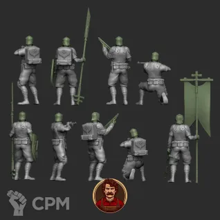 Описание картинки TRENCH CRUSADE - PRINCIPALITY OF NEW ANTIOCH WARBAND от Manufactorum76 по цене 1 350руб | Свободный Рынок Миниатюр - СРМ