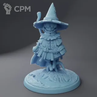 Описание картинки Pepo the Pumpkin Wizard ( Goblin Wizard ) от PocketSized Prints по цене 200руб | Свободный Рынок Миниатюр - СРМ