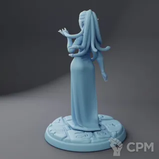 Описание картинки Iset the Medusa ( Female Medusa / Gorgon / Lamia / Yuan-ti ) от PocketSized Prints по цене 250руб | Свободный Рынок Миниатюр - СРМ