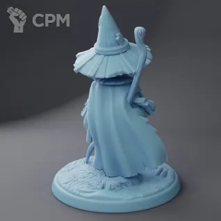 Описание картинки Pepo the Pumpkin Wizard ( Goblin Wizard ) от PocketSized Prints по цене 200руб | Свободный Рынок Миниатюр - СРМ