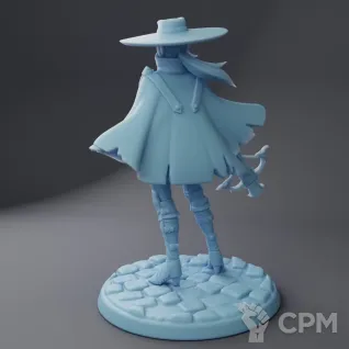 Описание картинки Vladimira the Hunter ( Female Vampire Hunter / Human Ranger with Hand Crossbow / Fighter ) от PocketSized Prints по цене 250руб | Свободный Рынок Миниатюр - СРМ