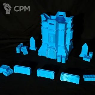 Описание картинки Имперский бастион (Imperial bastion) от SFTerrain по цене 1 500руб | Свободный Рынок Миниатюр - СРМ