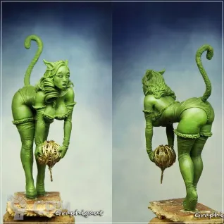 Описание картинки Hailey Smith: Cat Suit (limited) от OldHammer Мастерская по цене 500руб | Свободный Рынок Миниатюр - СРМ