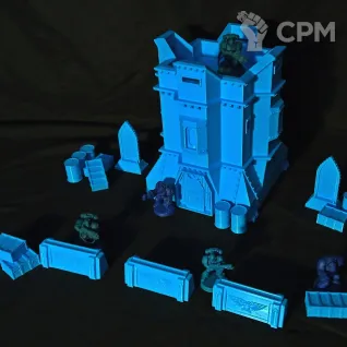 Описание картинки Имперский бастион (Imperial bastion) от SFTerrain по цене 1 500руб | Свободный Рынок Миниатюр - СРМ
