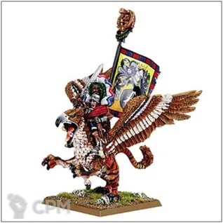 Описание картинки Emperor Karl Franz riding Deathclaw classic от OldHammer Мастерская по цене 750руб | Свободный Рынок Миниатюр - СРМ