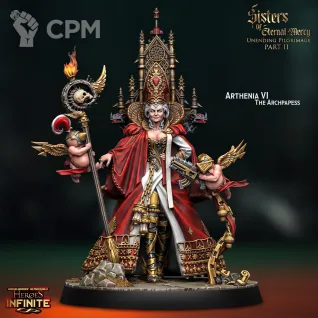 Описание картинки Arthenia VI the Archpapess от Manufactorum76 по цене 250руб | Свободный Рынок Миниатюр - СРМ