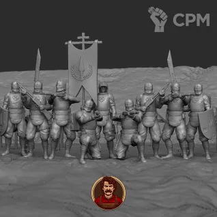 Описание картинки TRENCH CRUSADE - PRINCIPALITY OF NEW ANTIOCH WARBAND от Manufactorum76 по цене 1 350руб | Свободный Рынок Миниатюр - СРМ