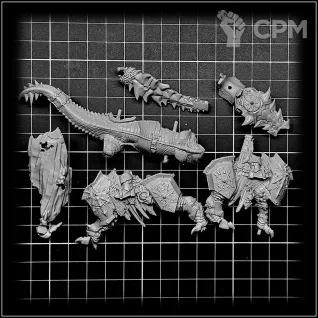 Описание картинки Chaos Lord on Karkadrak от OldHammer Мастерская по цене 1 000руб | Свободный Рынок Миниатюр - СРМ