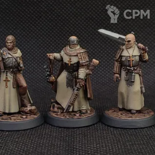 Описание картинки Trench Crusade Сестры-сироты (5 миниатюр). от Karas_pokras по цене 5 000руб | Свободный Рынок Миниатюр - СРМ