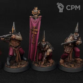 Описание картинки Trench Crusade Пилигримы (5 миниатюр). от Karas_pokras по цене 5 000руб | Свободный Рынок Миниатюр - СРМ