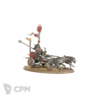 Описание картинки Набор миниатюр Warhammer Age of Sigmar Gloomspite Gitz Snarlboss on War-Wheela от Дауран по цене 8 000руб | Свободный Рынок Миниатюр - СРМ