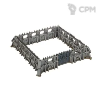 Описание картинки Набор террейна Warhammer 40000 Battlezone: Fronteris – STC Hab-Bunker and Stockades от Дауран по цене 7 500руб | Свободный Рынок Миниатюр - СРМ