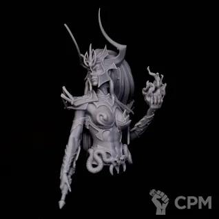 Описание картинки Dark Elves Queen (Bust) от Naggaroth Night по цене 1 500руб | Свободный Рынок Миниатюр - СРМ