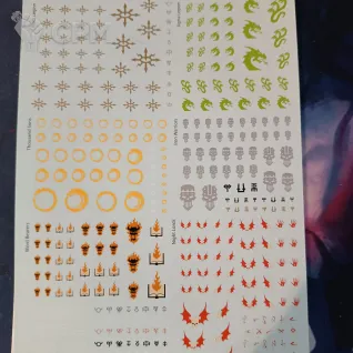 Описание картинки Chaos Space Marine Transfer Sheet от Н по цене 400руб | Свободный Рынок Миниатюр - СРМ