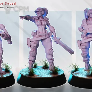 Описание картинки Commandos Strike Squad от PocketSized Prints по цене 1 400руб | Свободный Рынок Миниатюр - СРМ