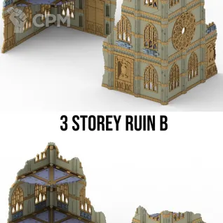 Описание картинки Готический собор\Gothic Ruins set от WebWay 3D по цене 10 000руб | Свободный Рынок Миниатюр - СРМ
