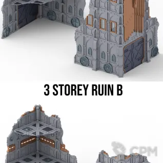 Описание картинки Бронированный комплекс\Armored Ruins set . от WebWay 3D по цене 10 000руб | Свободный Рынок Миниатюр - СРМ