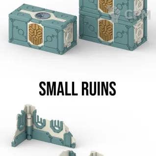 Описание картинки Космический дварф руины\Space Dwarf Ruins set от WebWay 3D по цене 10 000руб | Свободный Рынок Миниатюр - СРМ