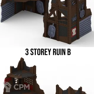 Описание картинки Орочий лагерь \Greenskin Ruins set от WebWay 3D по цене 10 000руб | Свободный Рынок Миниатюр - СРМ
