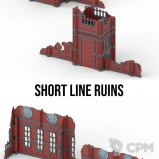 Описание картинки Индустриальная зона\Industrial Ruins set от WebWay 3D по цене 10 000руб | Свободный Рынок Миниатюр - СРМ