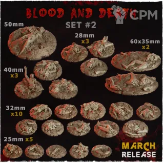 Описание картинки Blood and Death Топперы от Studio Cockatoo по цене 3 850руб | Свободный Рынок Миниатюр - СРМ