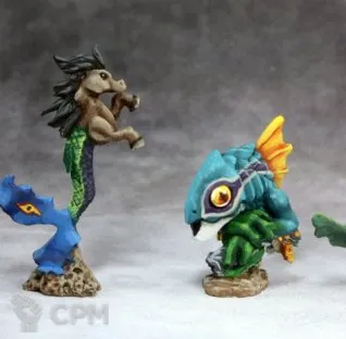 Описание картинки Reaper Miniatures Aquatic Familiars 3 от DarkyTFc по цене 700руб | Свободный Рынок Миниатюр - СРМ