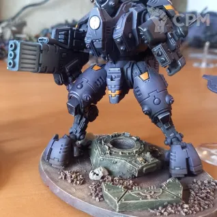Описание картинки T'au Ghostkeel Battlesuits (#SC-08) от Scope по цене 4 800руб | Свободный Рынок Миниатюр - СРМ