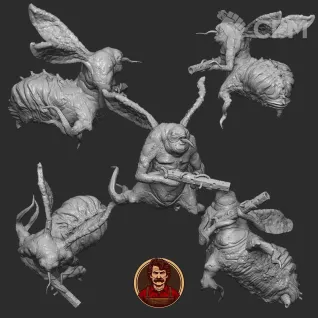 Описание картинки TRENCH CRUSADE - BLACK GRAIL - HERALDS OF BEELZEBUB от Manufactorum76 по цене 350руб | Свободный Рынок Миниатюр - СРМ