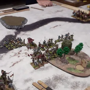 Описание картинки Игровое поле Зимняя река bm043 60"х44" от WargamePrint по цене 2 450руб | Свободный Рынок Миниатюр - СРМ
