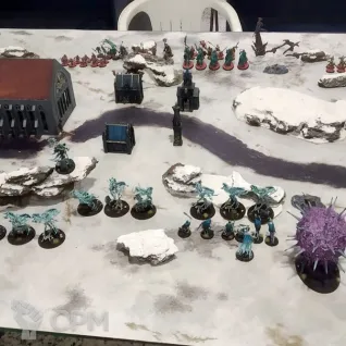 Описание картинки Игровое поле Зимняя река bm043 60"х44" от WargamePrint по цене 2 450руб | Свободный Рынок Миниатюр - СРМ