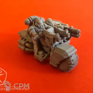 Описание картинки Штурмовой мотоцикл / Attack Bike от ЛИЭНГОЛ по цене 600руб | Свободный Рынок Миниатюр - СРМ