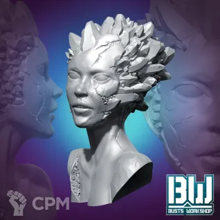 Описание картинки Crystal Muse (Bust) от Naggaroth Night по цене 1 500руб | Свободный Рынок Миниатюр - СРМ