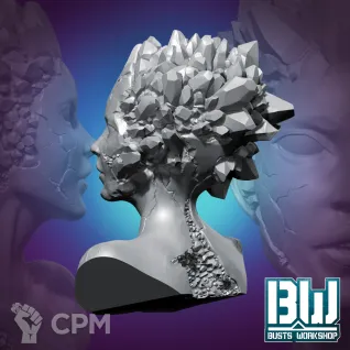Описание картинки Crystal Muse (Bust) от Naggaroth Night по цене 1 500руб | Свободный Рынок Миниатюр - СРМ