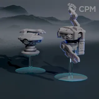 Описание картинки Tau Drones от Dr. Printicus по цене 300руб | Свободный Рынок Миниатюр - СРМ