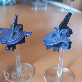 Описание картинки T'au Ghostkeel Battlesuits (#SC-08) от Scope по цене 4 800руб | Свободный Рынок Миниатюр - СРМ